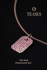 Fortune Pendant Necklace | 14K Gold with Natural Pink Ruby & Blue Sapphire