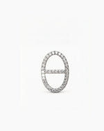 Elegant white gold diamond earrings for women with sparkling round-cut diamonds