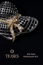 Antique Coco 24K Gold Diamond Two-Tone Hat Brooch | Vintage TEASES