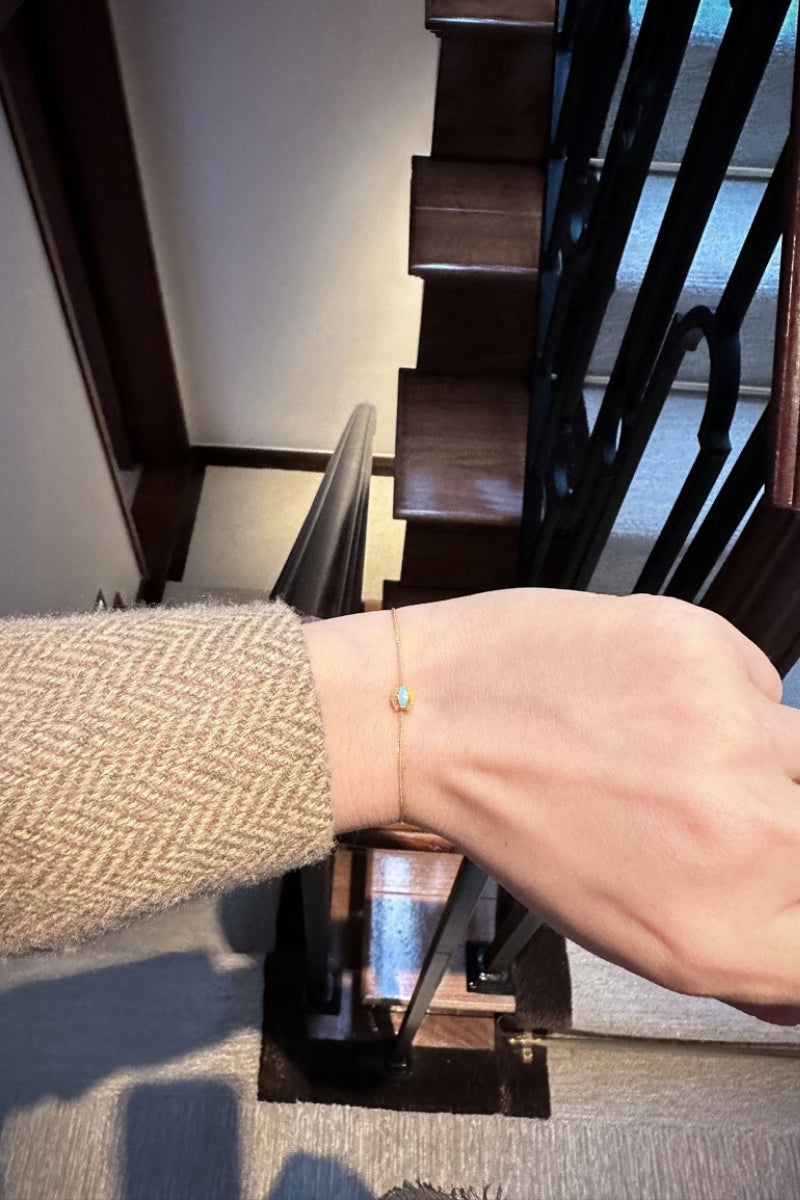 Voyage Turquoise and Enamel Bracelet in 18K Gold