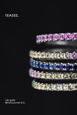 Emerald Graduated Gemstone Rings in 14K Gold