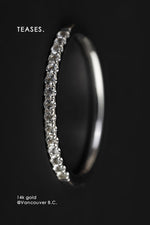 Sapphire Eternity Band with Diamond Accents in 14K Gold, Stackable Collection