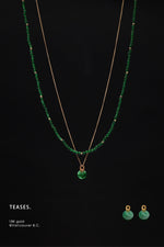 Jade & Gold Amulet Multi-Way Necklace in 18K Gold, Peace & Luck Collection