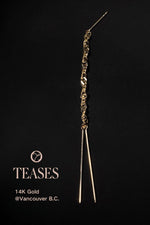 베니스 컬렉션 14K 골드 골든 태슬 귀걸이