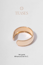 울트라 브라이트 시리즈 이어커프 | 솔리드 14K 옐로우 & 화이트 골드, 피어싱 없음