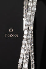 Signature 4.5ct/5.0ct Diamond Princess-Cut Tennis Bracelet, 42 South African Diamonds