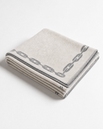 Chaîne d'Ancre Cashmere Wool Blanket — Oversized Reversible Throw