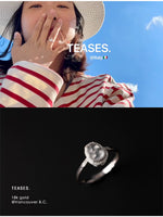 Icy Jade Gourd Earrings & Ring Set | 18K White Gold & Diamonds by TEASES