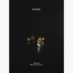 18K 골드로 수작업으로 제작한 골드 시리즈 호박 포춘 귀걸이