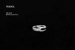 Sparkling Hoop Earrings in 18K White Gold, Minimalist Series