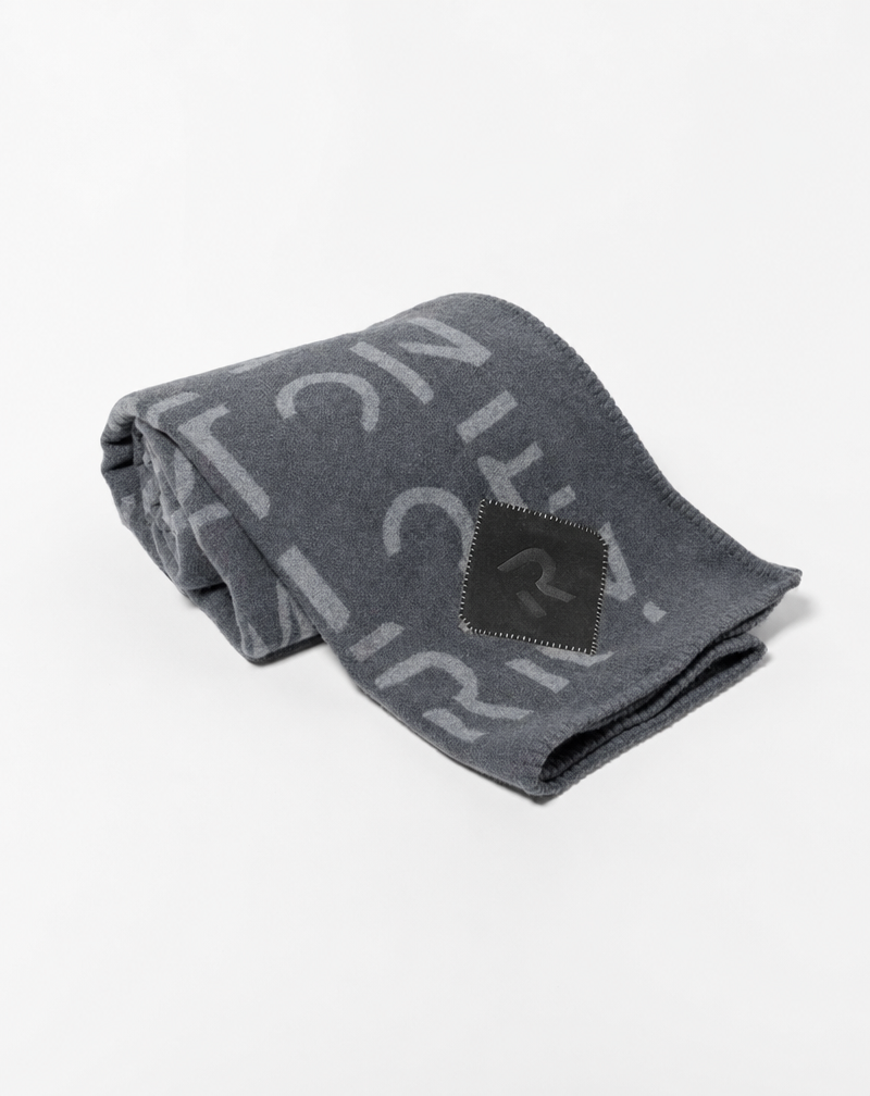 British grey cashmere wool blanket product shot
