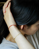 Close-up detail of Fortune Coin Link Bracelet — 18K Solid Gold — 18K gold craftsmanship by TEASES
