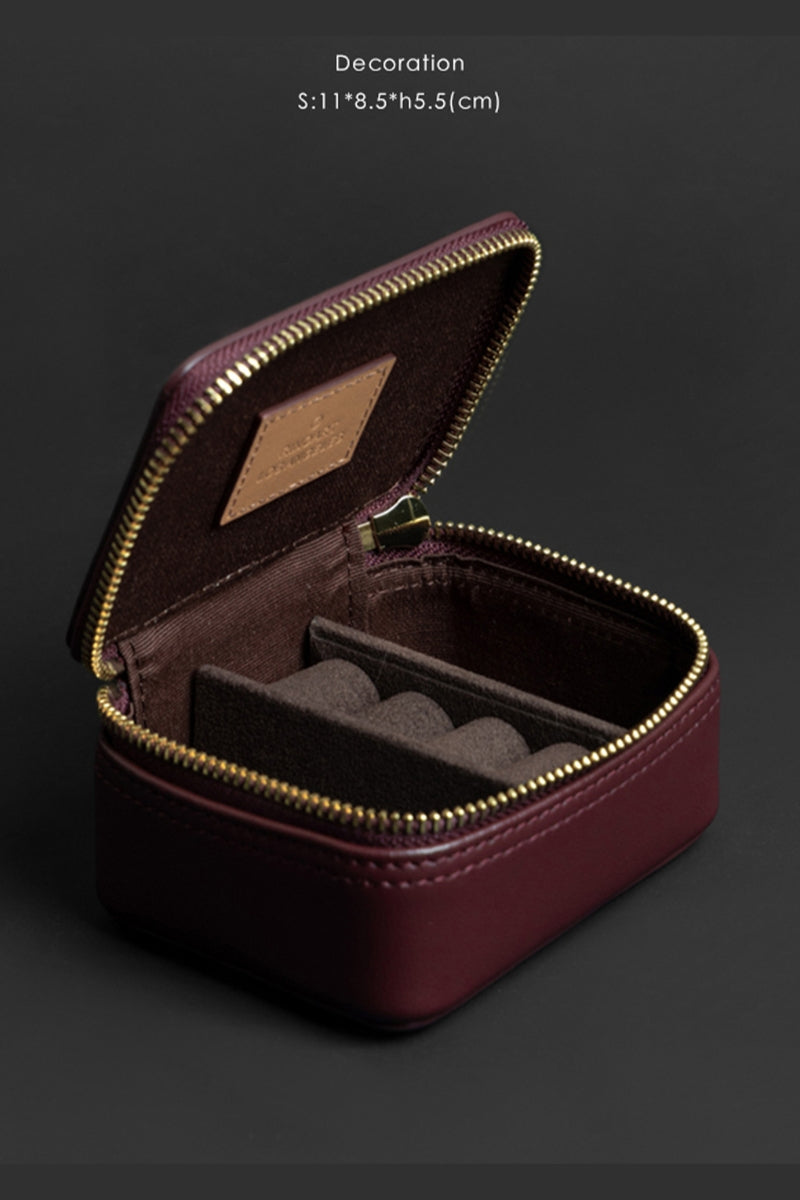 Premium Calf Leather Jewelry Box - TEASES Voyage Series