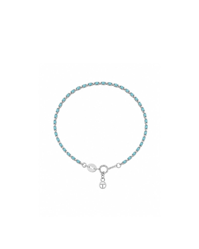 Cold Water Blue Silk Bracelet