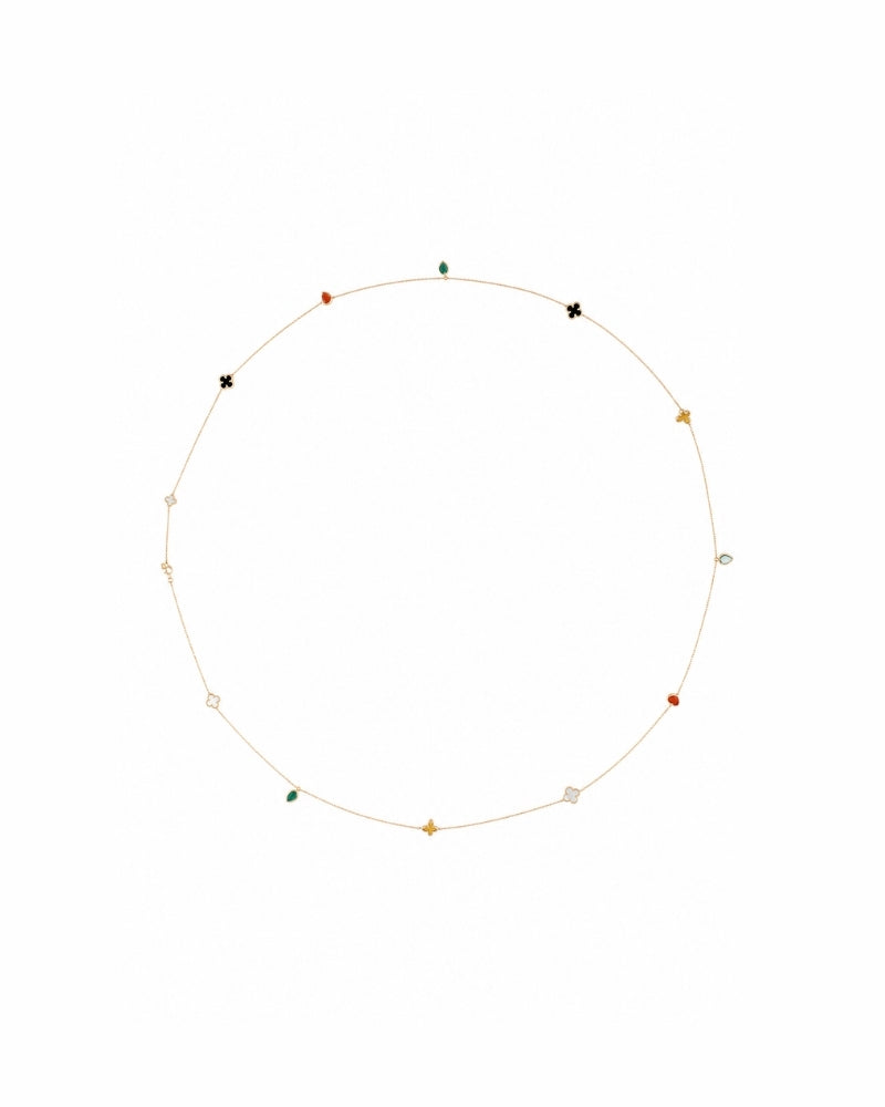 Five-Flower Lucky Clover Necklace — premium necklace by TEASES