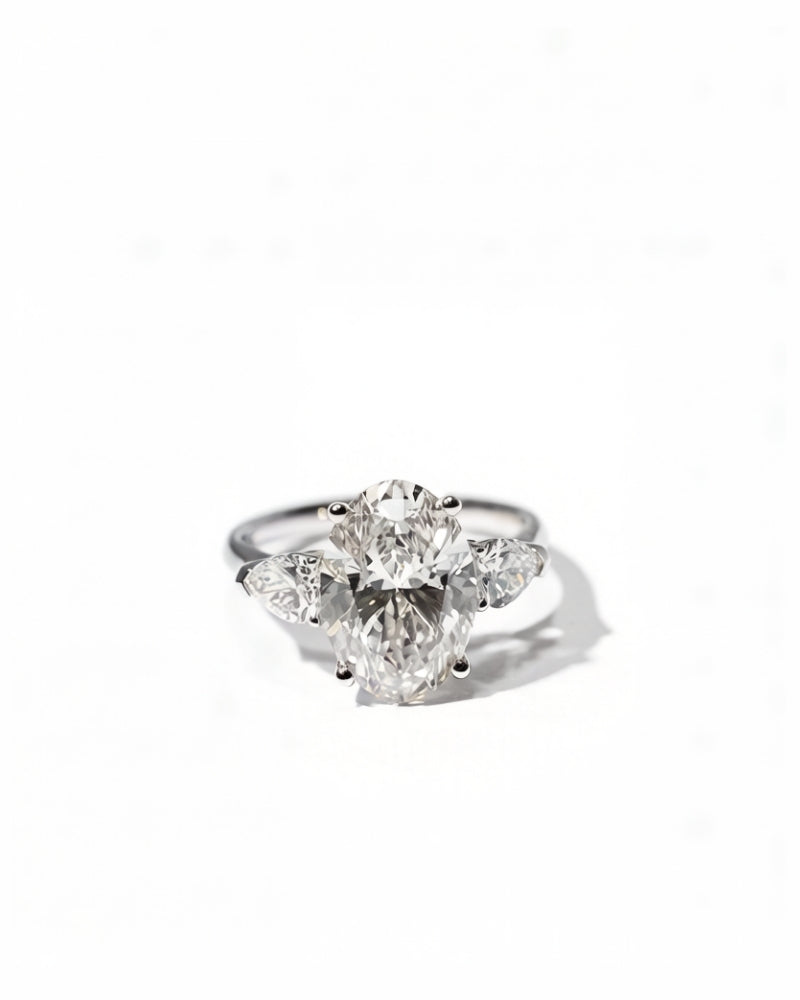 Pigeon Egg Oval Diamond Ring — premium diamond ring by TEASES
