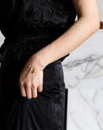 Lucky Horse Gold Charm Bracelet — side view by TEASES
