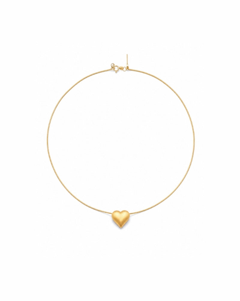 Still Heart Pendant Necklace — back detail by TEASES