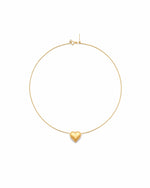 Still Heart Pendant Necklace — back detail by TEASES