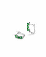 Full Circle Jade Earrings styled — jade ring showcase by TEASES