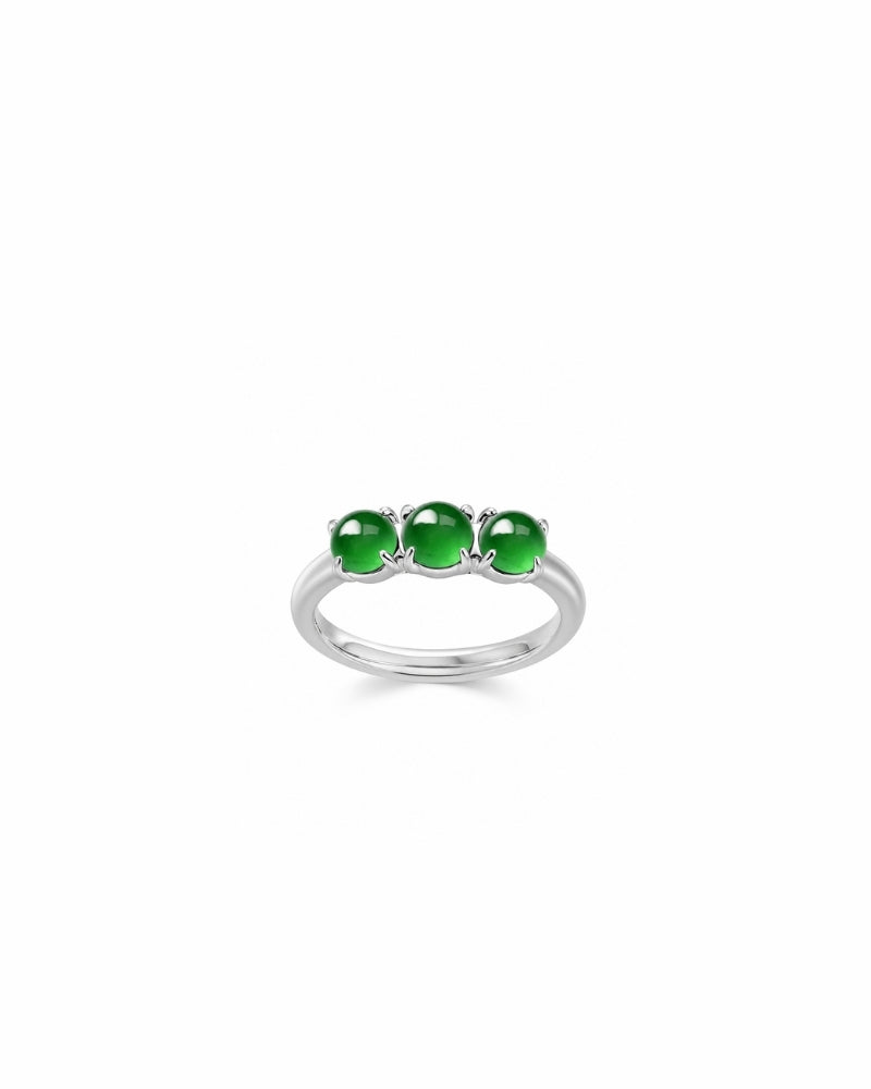 Full Circle Jade Earrings — alternate angle by TEASES
