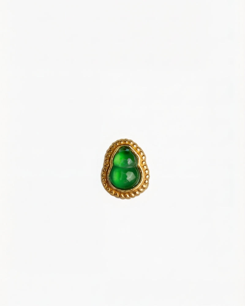 Jade gourd stud earrings_04