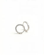 White Gold Everyday Huggies - front view | TEASES Fine Jewelry