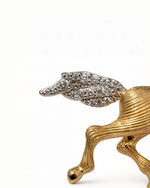 Pegasus 24K Gold Brooch - detail view | TEASES Fine Jewelry