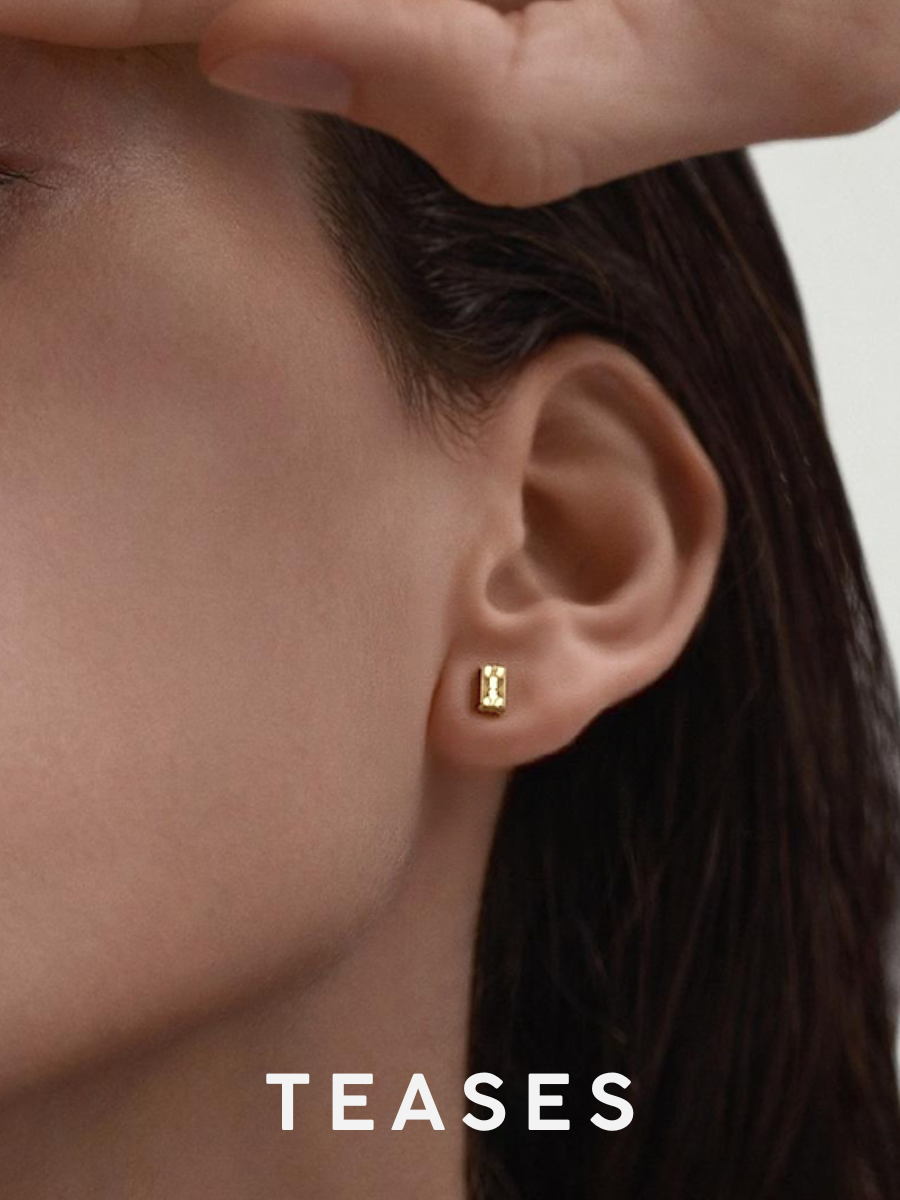 18K Gold Hand-Engraved Coin Earrings - detail view | TEASES Fine Jewelry