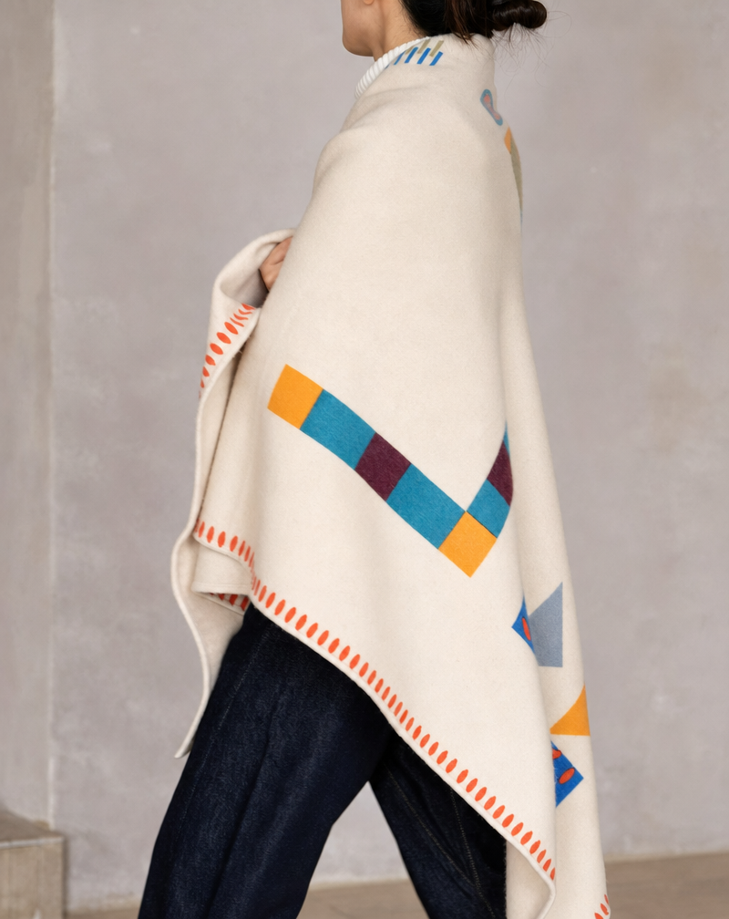 Dopamine Colorblock Lambswool Throw Blanket - Image 4