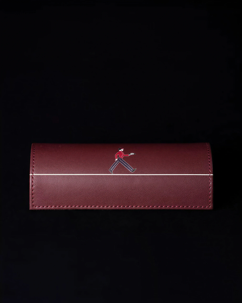 Calfskin Leather Glasses & Jewelry Travel Case - Voyage - Image 1
