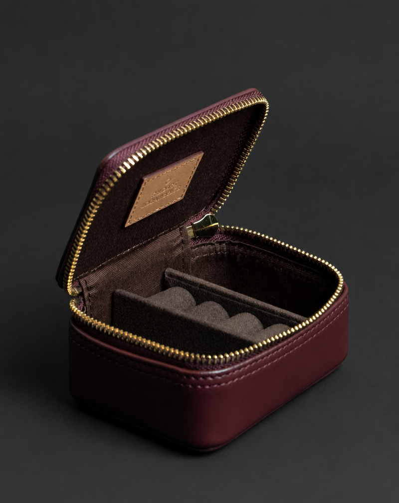 Premium Calf Leather Jewelry Box - Voyage Series - Image 2