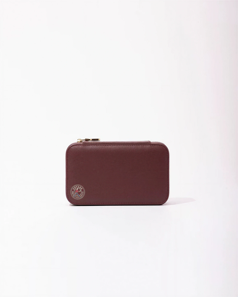 Calfskin Leather Jewelry Organizer Box - Voyage - Image 4